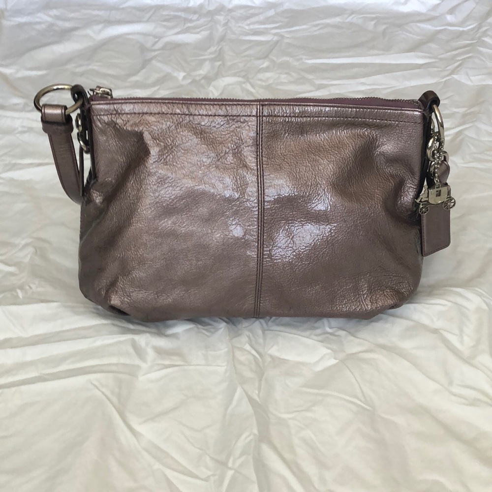 COACH Metallic Crossbody Purse 💜💕